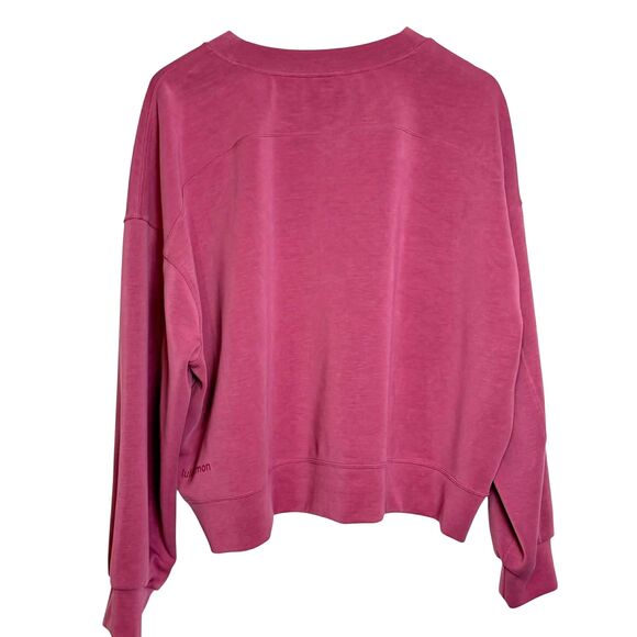 Lululemon Softstreme Perfectly Oversized Cropped Crew *Washed Mauve - Picture 4 of 8